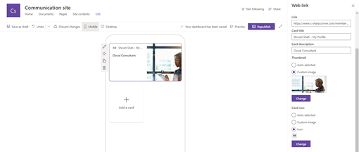 Add Adaptive Card To Your Viva Connection Dashboard